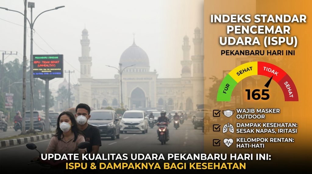 Indeks Standar Pencemar Udara (ISPU) Pekanbaru Hari Ini dan Dampaknya Bagi Kesehatan