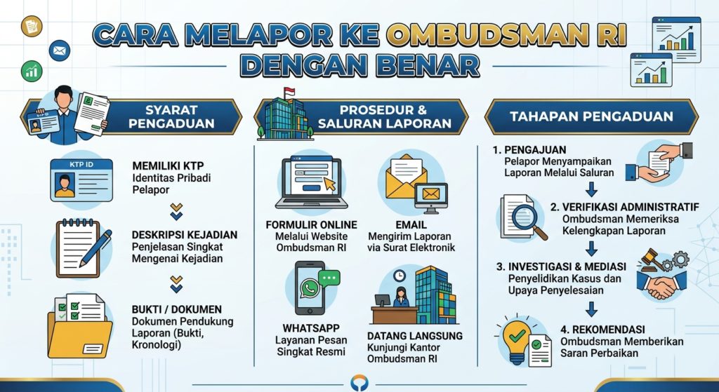 Cara Melapor ke Ombudsman dengan Benar: Syarat, Prosedur, dan Tahapan Pengaduan