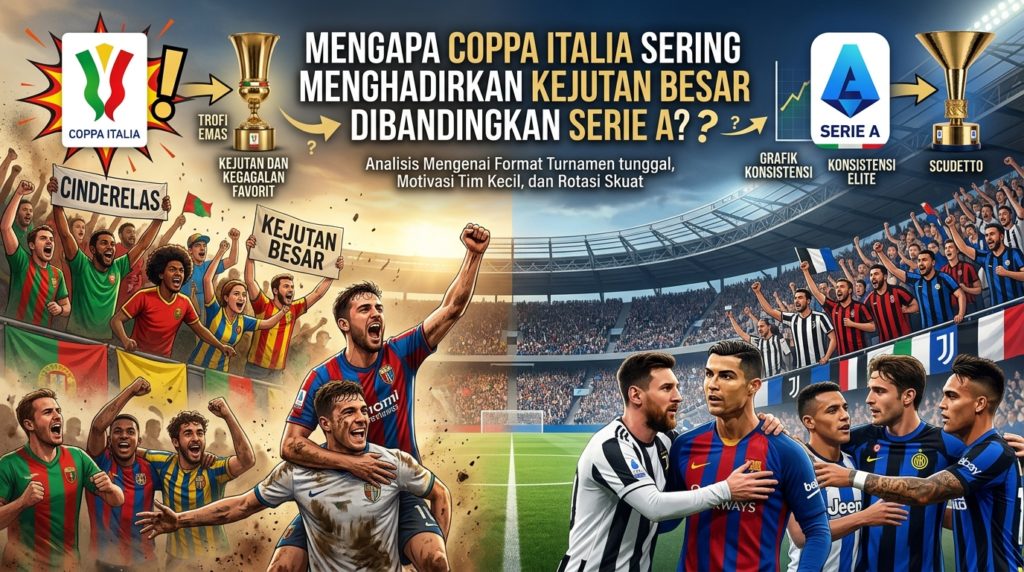 Mengapa Coppa Italia Sering Menghadirkan Kejutan Besar Dibandingkan Serie A?