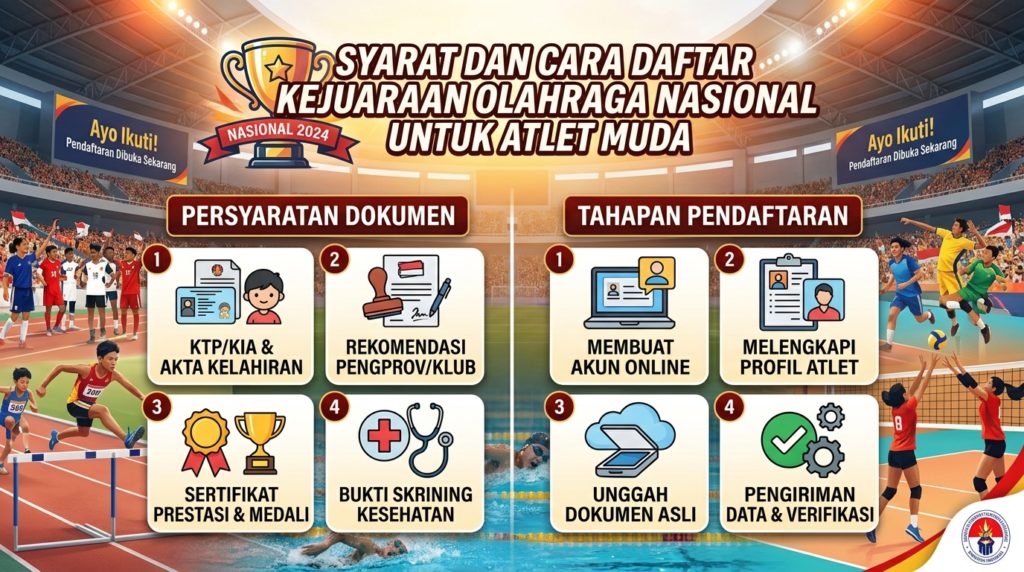 Syarat dan Cara Daftar Kejuaraan Olahraga Nasional untuk Atlet Muda