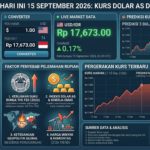 Update Rupiah Hari Ini 15 September 2026: Kurs Dolar AS dan Prediksinya