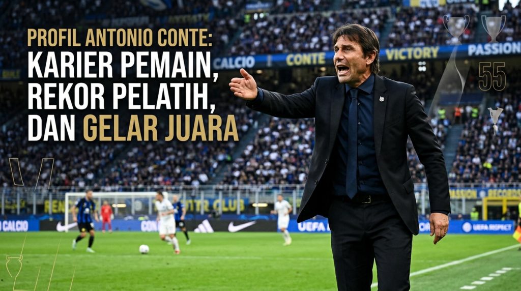 Profil Antonio Conte: Karier Pemain, Rekor Pelatih, dan Gelar Juara