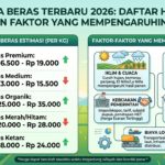Harga Beras Terbaru 2026: Daftar Harga dan Faktor yang Mempengaruhinya