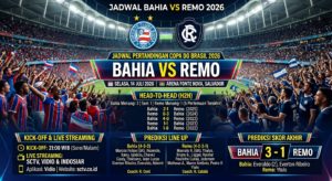 Jadwal Bahia vs Remo 2026: Kick-off, Live Streaming, Prediksi Line Up, H2H, dan Skor Akhir