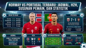 Norway vs Portugal Terbaru: Jadwal, H2H, Susunan Pemain, dan Statistik