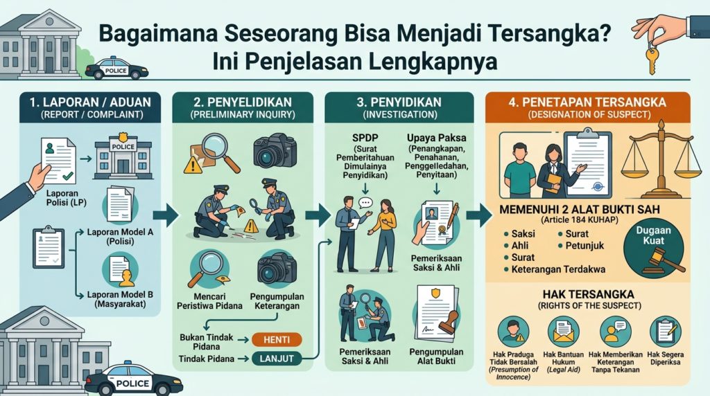 Bagaimana Seseorang Bisa Menjadi Tersangka? Ini Penjelasan Lengkapnya