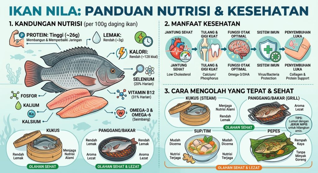 Ikan Nila: Kandungan Nutrisi, Manfaat, dan Cara Mengolahnya yang Tepat