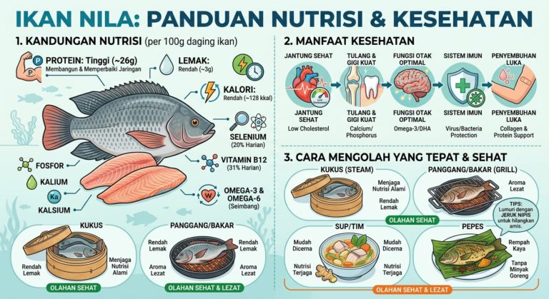 Ikan Nila: Kandungan Nutrisi, Manfaat, dan Cara Mengolahnya yang Tepat