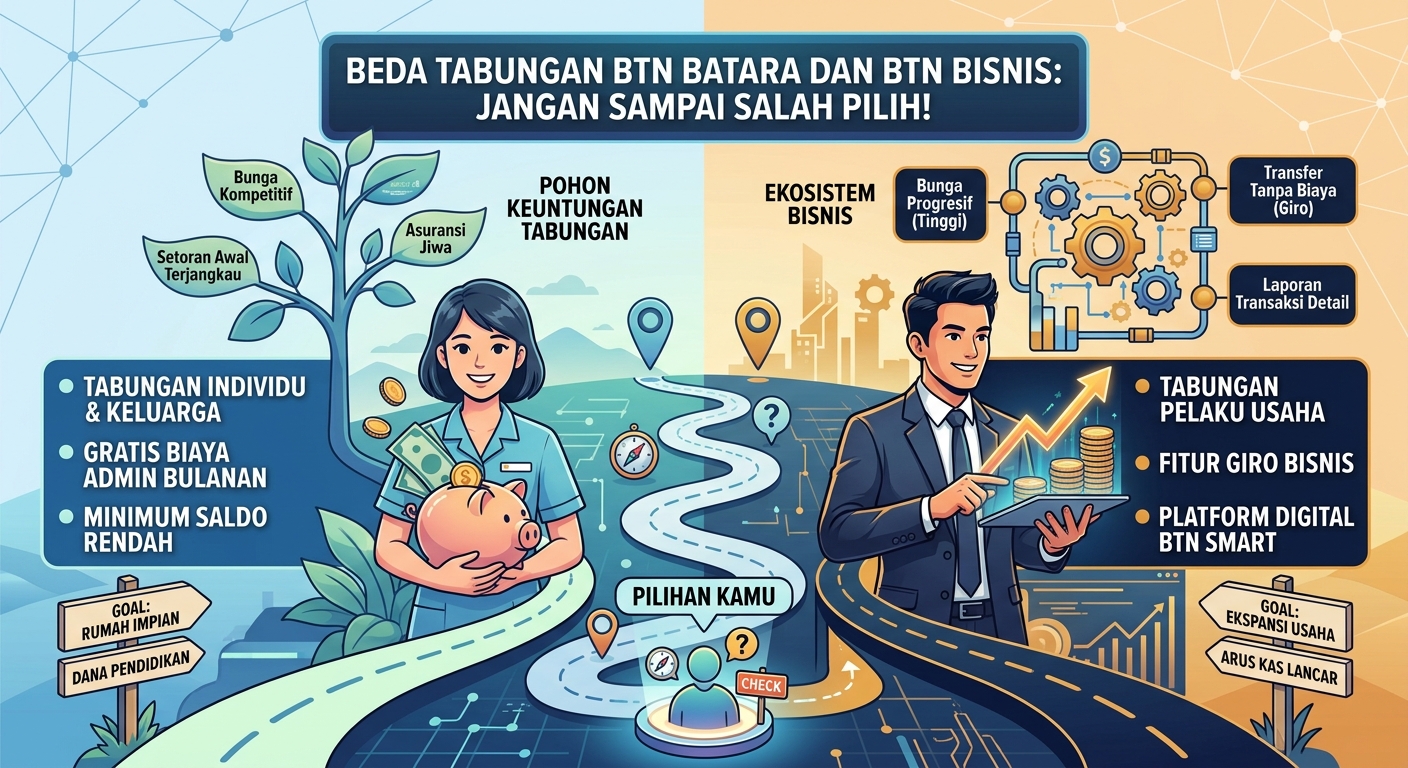 Beda Tabungan BTN Batara dan BTN Bisnis: Jangan Sampai Salah Pilih!