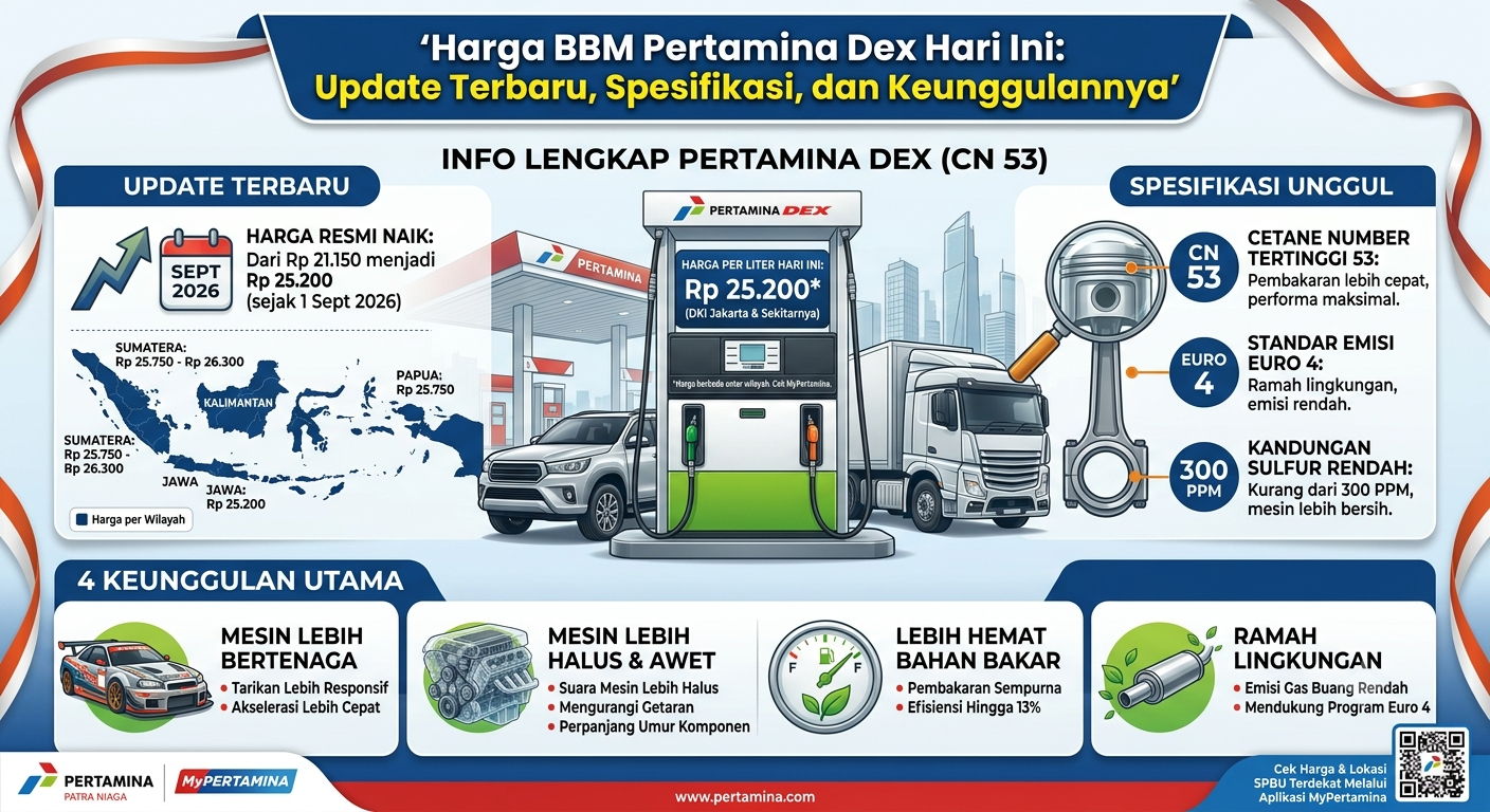 Harga BBM Pertamina Dex Hari Ini: Update Terbaru, Spesifikasi, dan Keunggulannya