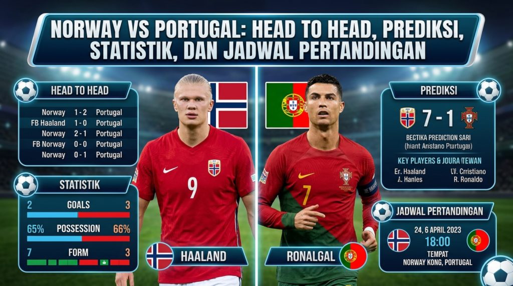 Norway vs Portugal: Head to Head, Prediksi, Statistik, dan Jadwal Pertandingan