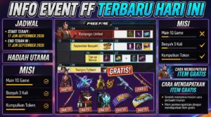 Event FF Terbaru: Jadwal, Hadiah, Misi, dan Cara Mendapatkan Item Gratis