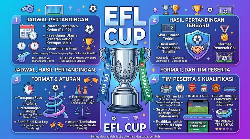 EFL Cup Terbaru: Jadwal, Hasil Pertandingan, Format, dan Tim Peserta