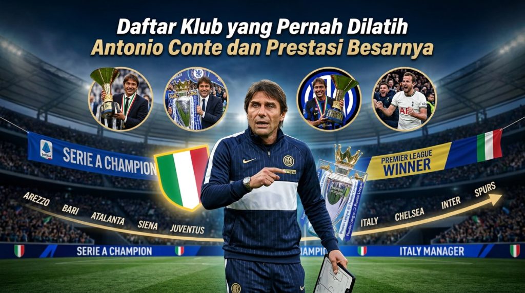 Daftar Klub yang Pernah Dilatih Antonio Conte dan Prestasi Besarnya