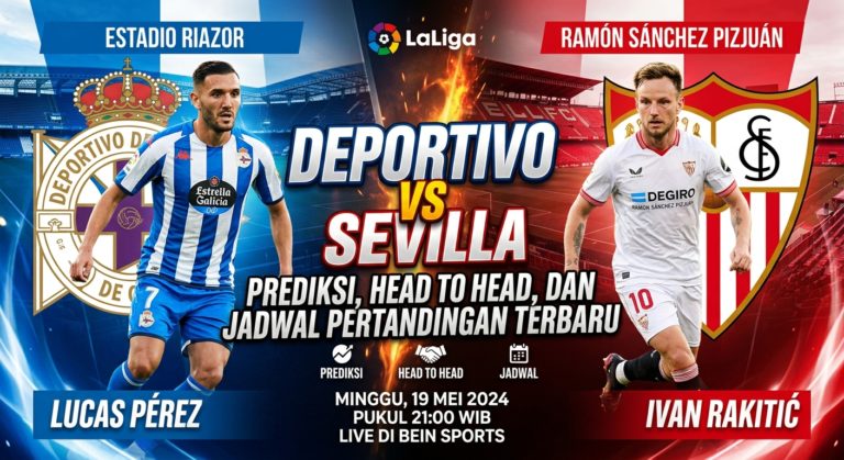 Deportivo vs Sevilla: Prediksi, Head to Head, dan Jadwal Pertandingan Terbaru