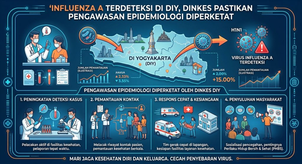 Influenza A Terdeteksi di DIY, Dinkes Pastikan Pengawasan Epidemiologi Diperketat