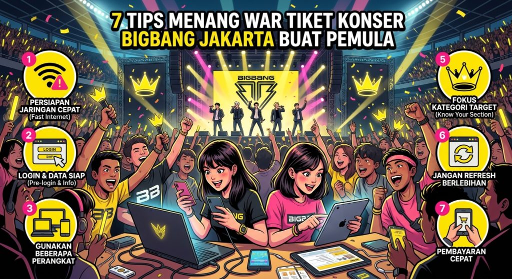 7 Tips Menang War Tiket Konser BIGBANG Jakarta Buat Pemula