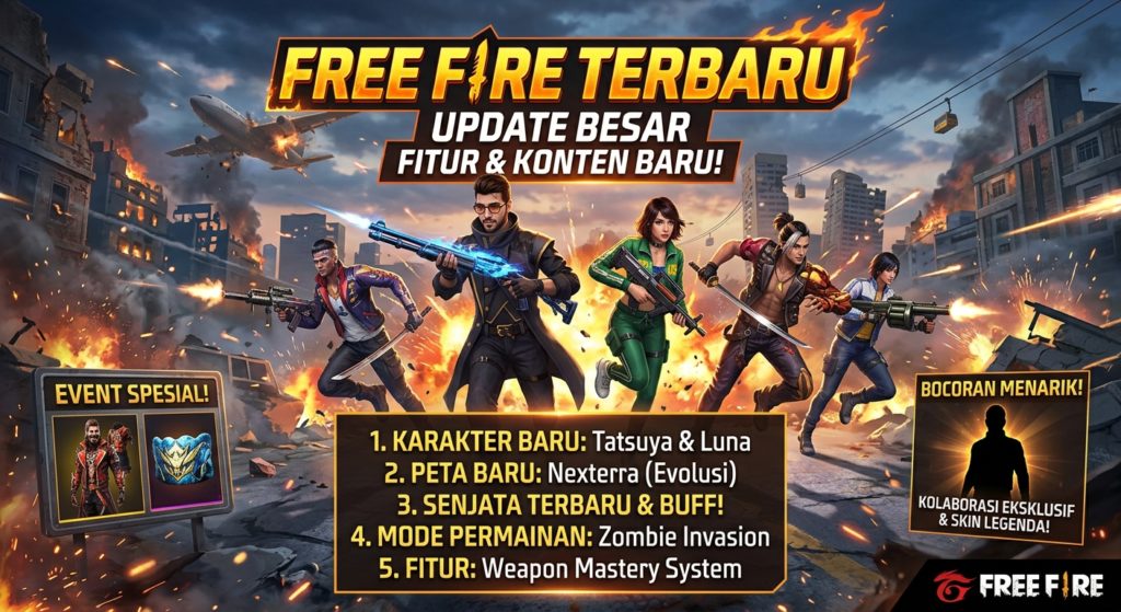 Free Fire Terbaru: Update, Fitur Baru, Event, dan Bocoran Menarik
