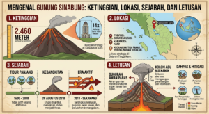Mengenal Gunung Sinabung: Ketinggian, Lokasi, Sejarah, dan Letusan