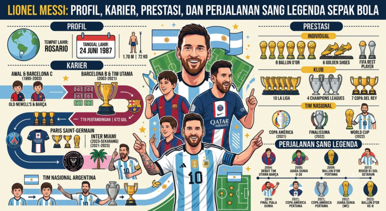 Lionel Messi: Profil, Karier, Prestasi, dan Perjalanan Sang Legenda Sepak Bola