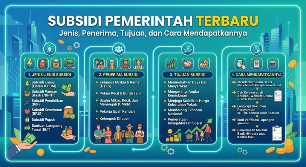 Subsidi Pemerintah Terbaru: Jenis, Penerima, Tujuan, dan Cara Mendapatkannya