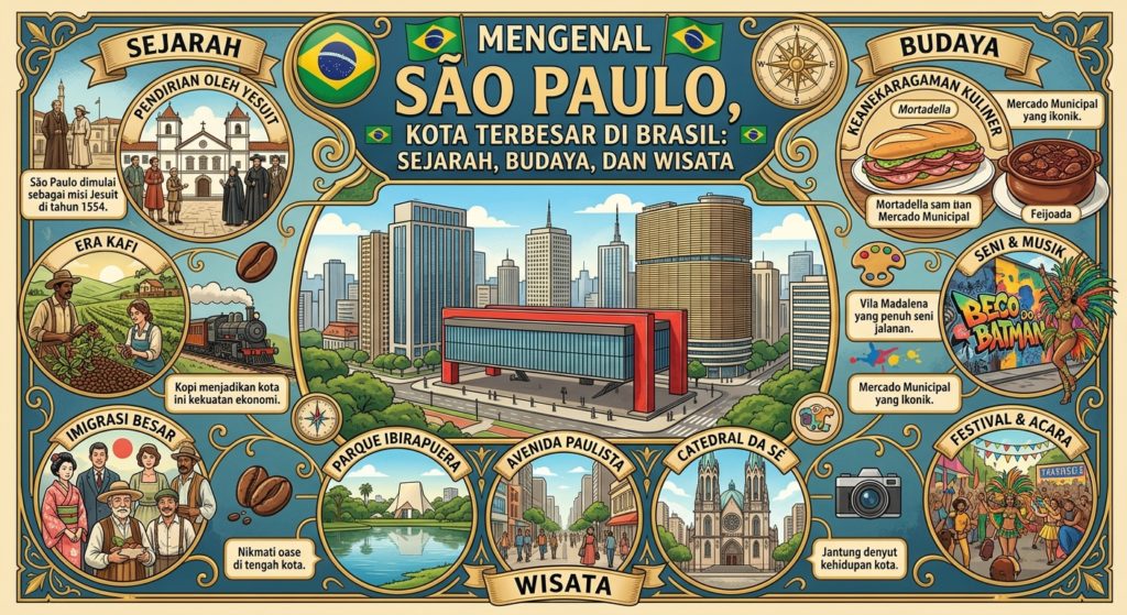 Mengenal São Paulo, Kota Terbesar di Brasil: Sejarah, Budaya, dan Wisata