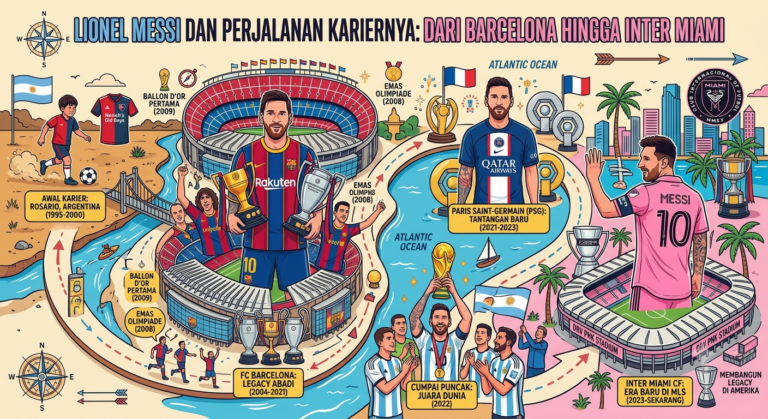 Lionel Messi dan Perjalanan Kariernya: Dari Barcelona hingga Inter Miami