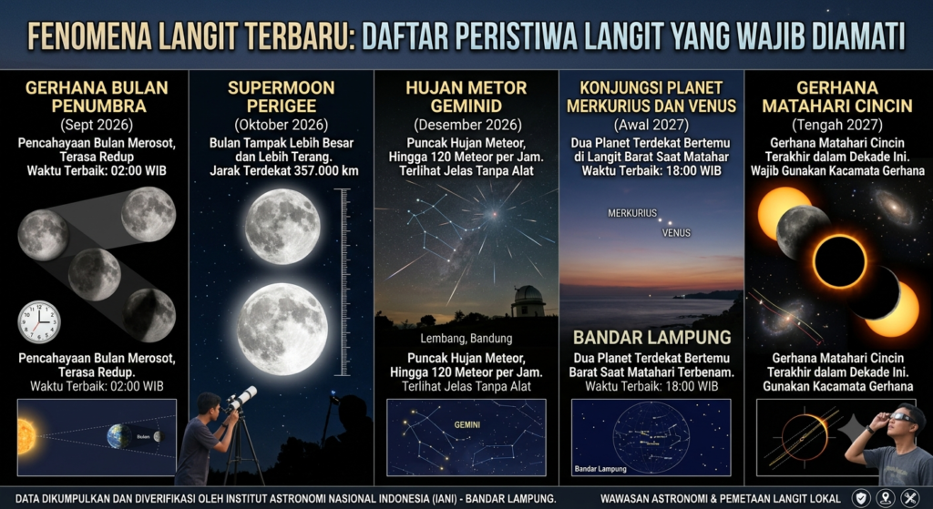 Fenomena Langit Terbaru: Daftar Peristiwa Langit yang Wajib Diamati