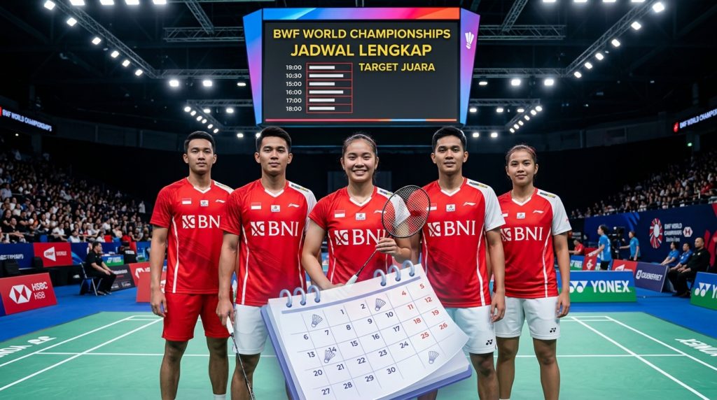 Jadwal Lengkap Kejuaraan Dunia Badminton: Daftar Atlet Indonesia dan Target Juara