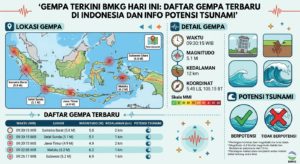 Gempa Terkini BMKG Hari Ini: Daftar Gempa Terbaru di Indonesia dan Info Potensi Tsunami