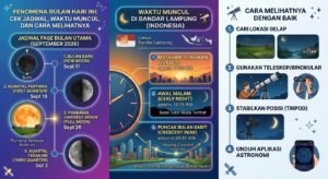 Fenomena Bulan Hari Ini: Cek Jadwal, Waktu Muncul, dan Cara Melihatnya