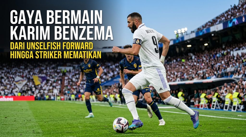 Gaya Bermain Karim Benzema: Dari Unselfish Forward Hingga Striker Mematikan