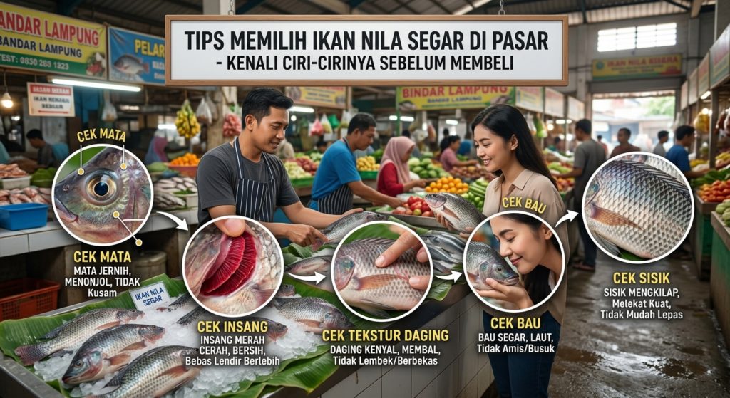 Tips Memilih Ikan Nila Segar di Pasar, Kenali Ciri-Cirinya Sebelum Membeli