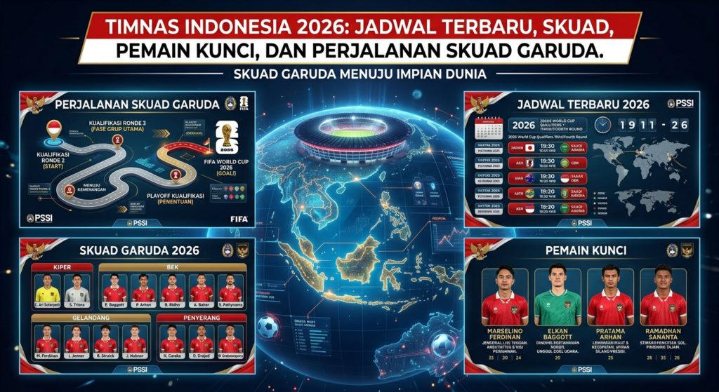 Timnas Indonesia 2026: Jadwal Terbaru, Skuad, Pemain Kunci, dan Perjalanan Skuad Garuda