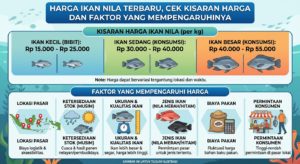 Harga Ikan Nila Terbaru, Cek Kisaran Harga dan Faktor yang Mempengaruhinya