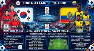 Jadwal Korea Selatan vs Ekuador Terbaru: Live Streaming, H2H, Line Up, dan Prediksi Skor