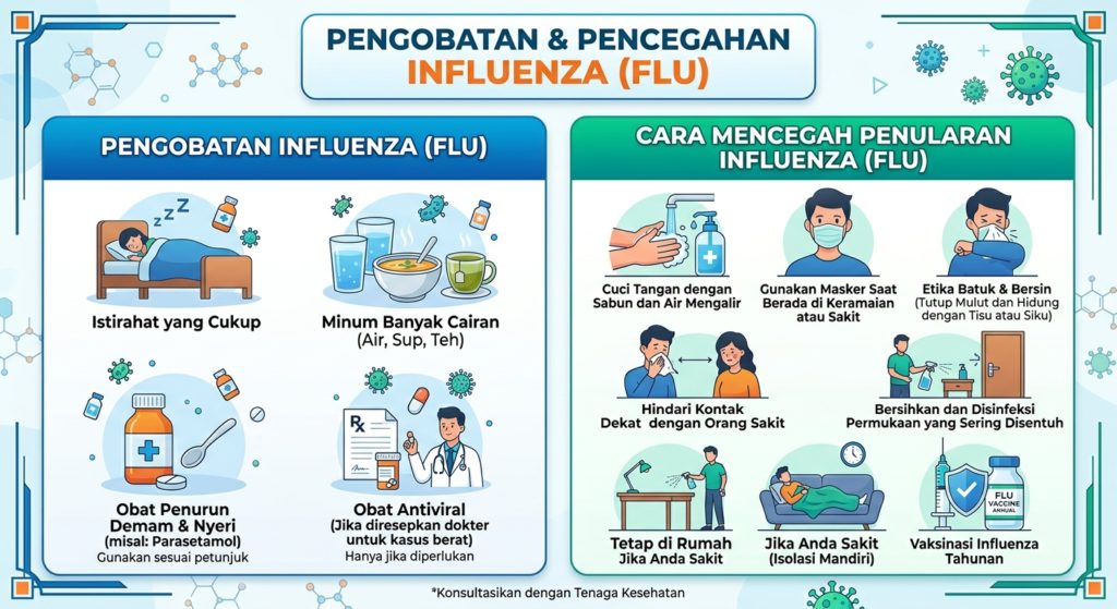 Pengobatan dan Cara Mencegah Penularan Penyakit Influenza