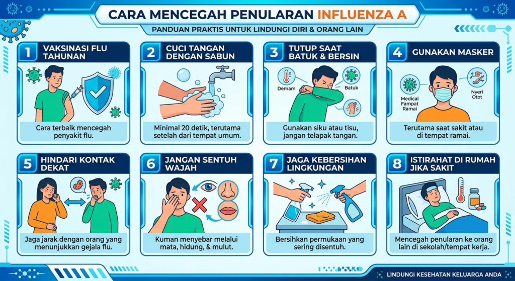 Cara Mencegah Penularan Influenza A: Langkah Efektif agar Tidak Mudah Tertular