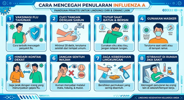Cara Mencegah Penularan Influenza A: Langkah Efektif agar Tidak Mudah Tertular