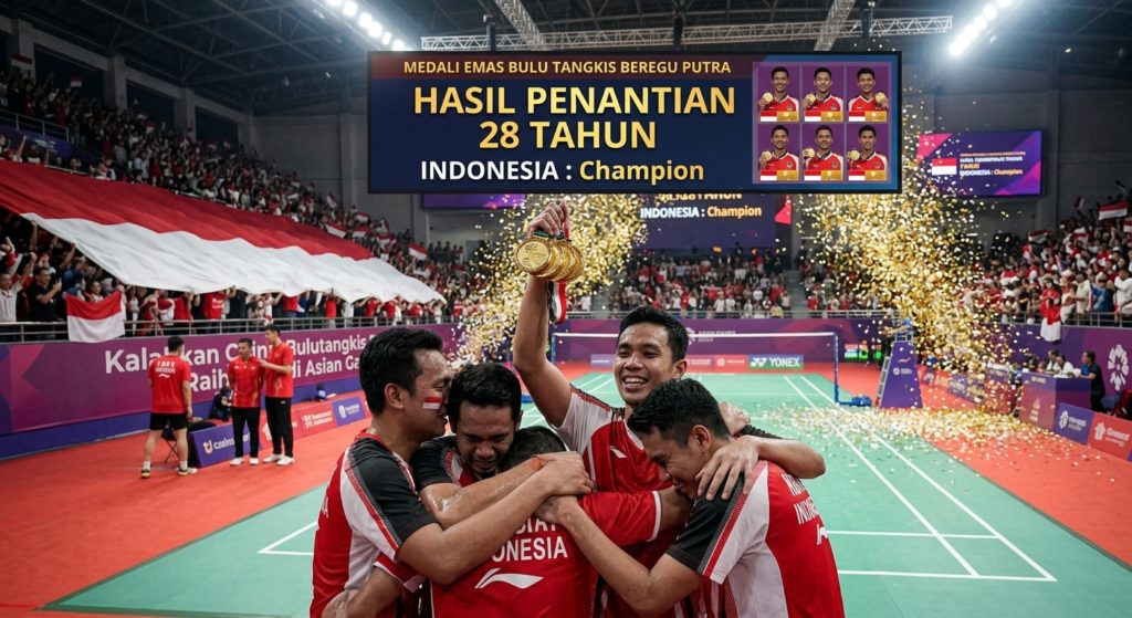 Medali Emas Bulu Tangkis Beregu Putra, Hasil Penantian 28 Tahun