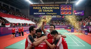 Medali Emas Bulu Tangkis Beregu Putra, Hasil Penantian 28 Tahun