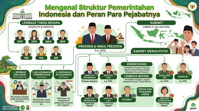 Mengenal Struktur Pemerintahan Indonesia dan Peran Para Pejabatnya