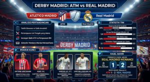 ATM vs Real Madrid: Analisis Pertandingan, Statistik, Pemain Kunci, dan Hasil Akhir Derby Madrid