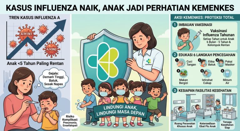 Kasus Influenza Naik, Kelompok Anak Jadi Perhatian Kemenkes