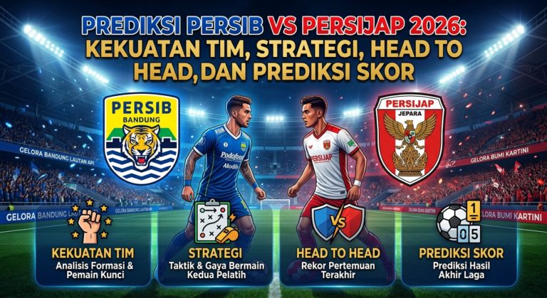 Prediksi Persib vs Persijap 2026: Kekuatan Tim, Strategi, Head to Head, dan Prediksi Skor