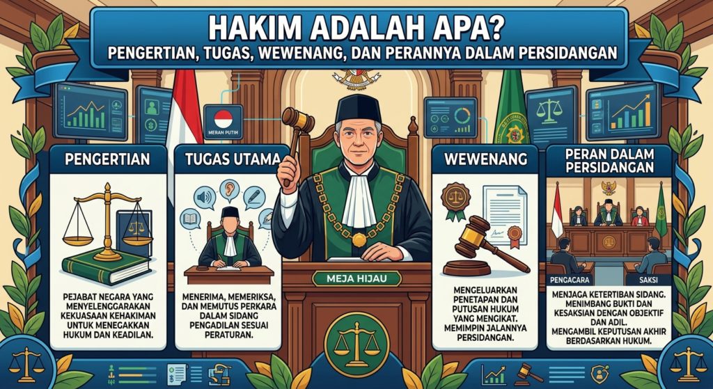 Hakim Adalah Apa? Pengertian, Tugas, Wewenang, dan Perannya dalam Persidangan