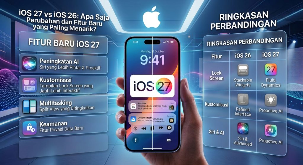 iOS 27 vs iOS 26: Apa Saja Perubahan dan Fitur Baru yang Paling Menarik?