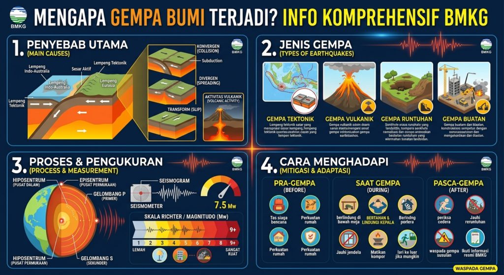 Mengapa Gempa Bumi Terjadi? Ini Penyebab, Jenis, Proses, dan Cara Menghadapinya