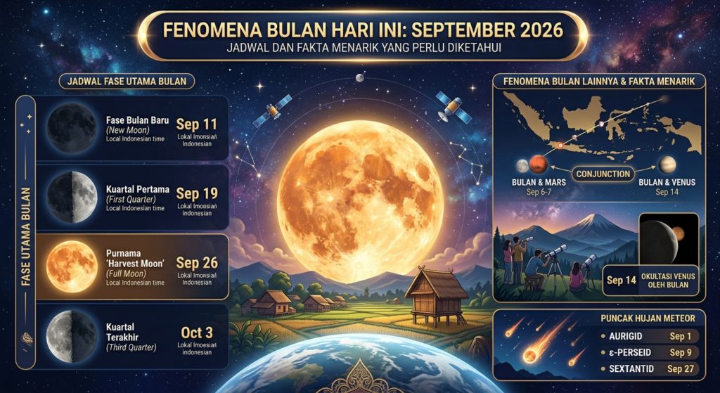 Fenomena Bulan Hari Ini September 2026: Jadwal dan Fakta Menarik yang Perlu Diketahui
