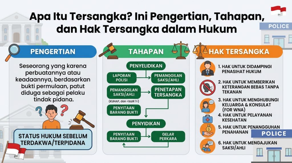 Apa Itu Tersangka? Ini Pengertian, Tahapan, dan Hak Tersangka dalam Hukum